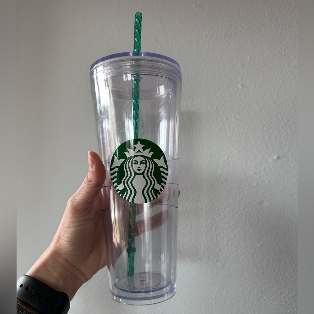 Starbucks signature transparent mermaid logo tumbler 24 oz Venti